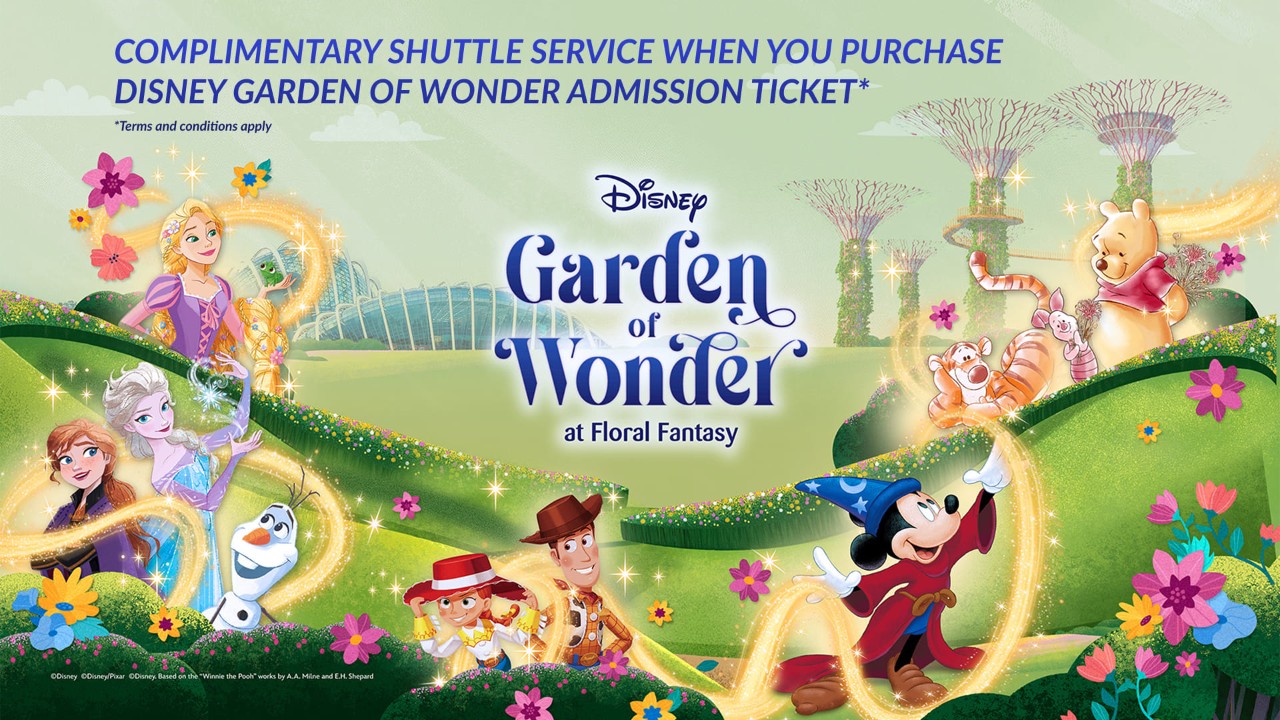Enjoy complimentary Shuttle Service with every ticket purchase to MY LITTLE PONY: Petals of Friendship at Floral Fantasy